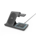 Lamtech Ασύρματος Φορτιστής (Qi) 3-in-1 Foldable 15W Μαύρο (LAM981210)