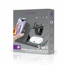 Lamtech Ασύρματος Φορτιστής (Qi) 3-in-1 Foldable 15W Μαύρο (LAM981210)