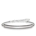 Βραχιόλι Unisex Thomas Sabo 000964311L21V (19cm) από Ασήμι Silver, Black