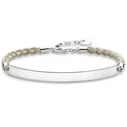 Γυναικείο Βραχιόλι Thomas Sabo A002917319L19 (19,5cm) από Ασήμι Silver, White