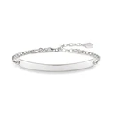Γυναικείο Βραχιόλι Thomas Sabo Lba4700112L19 από Ασήμι Silver
