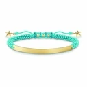 Γυναικείο Βραχιόλι Thomas Sabo A00608481L21V (21cm) από Ασήμι Golden, Blue