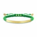 Γυναικείο Βραχιόλι Thomas Sabo A00618486L21V (21cm) από Ασήμι Green, Gold