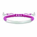 Γυναικείο Βραχιόλι Thomas Sabo A00631739L21V (21cm) από Ασήμι Pink, Silver