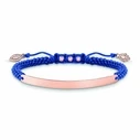 Γυναικείο Βραχιόλι Thomas Sabo A00688981L19V (16-19 cm) από Ασήμι Blue, Pink Gold