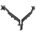 Βάση Monitor Brateck Γραφείου LDT56-C024 για 2 οθόνες 17"-32", έως 9kg ανά οθόνη