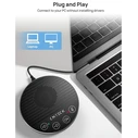 CMTECK LE2102 Επιτραπέζιο Μικρόφωνο USB/USB-C με Ηχείο, Omnidirectional, Μαύρο