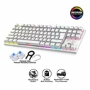 Gaming Πληκτρολόγιο Ενσύρματο Armaggeddon Mechanical MKA-2C NEO WHITE LINEAR RED SWITCH