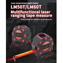 Μετροταινία Uni-T ψηφιακό LM60T, έως 60m, m/ft/in, με μετροταινία 5m