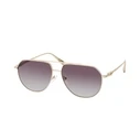 Longchamp Women's Sunglasses LO174S-723 - Grey Lens, Golden Frame, 57/13/145 mm