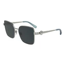 Longchamp Women's Sunglasses LO181S5617044 - Metal Frame, Grey Lenses, 56/17/140 mm