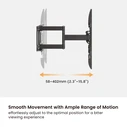 BRATECK επιτοίχια βάση τηλεόρασης LPA69-466W, 37-86", έως 60kg, full motion, weatherproof