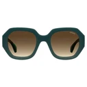 Levi's Women's Sunglasses LV-1066-S 1ED (51/23/140) - Green Acetate Frame, Brown Gradient Lenses, Category 3 UV400