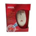 3D White PS/2 Mouse - DM PRO M-2006