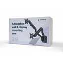 Βάση Monitor Gembird ADJUSTABLE WALL 2 ARM 17'-27', UP to 7KG