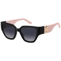 Marc Jacobs Women's Sunglasses MARC 724/S (MPN MARC724S3H2) – Black Acetate Frame, Grey Degraded Lenses (Category 3), 54/18/135 mm