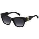 Marc Jacobs Women's Sunglasses MARC 762/S 807 (54/19/140) - Black Acetate Frame, Grey Degraded Lenses