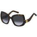 Marc Jacobs Women's Sunglasses MARC 808/S 086GB - Acetate Tortoiseshell Frame, Grey Gradient Lenses (57/23/130 mm)
