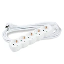 Technik Πολύπριζο 5 Θέσεων 1,5mm2 Λευκό 3m
