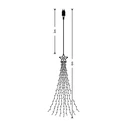 Modee Lighting LED Χριστουγεννιάτικα Φωτάκια C3000 — 300 LED, 6m (3m+3m), Θερμό