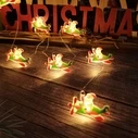 Modee Χριστουγεννιάτικα Διακοσμητικά Φωτάκια LED Μπαταρίας (10LED/120cm/10cm) Θερμό Λευκό