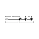 Modee Battery LED Decorative Christmas Lights 10 LED 1.2 m Warm White
