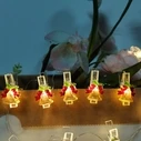 Modee Christmas LED Decorative String Lights 10 LED 1.2m Warm White Battery Powered with Clips