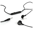Handsfree Ακουστικά Gembird METAL EARPHONES With Microphone Black