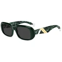 MISSONI Women's Sunglasses MIS0220/S 1ED (52/20/140) - Acetate Frame Green, Grey Lenses, Category 3