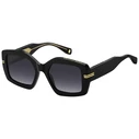 Marc Jacobs Women's Sunglasses MJ-1109/S-807 – Black Acetate Frame, Grey Degraded Lenses (53/20/145)