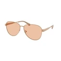 Michael Kors Biarritz Unisex Sunglasses MK1160-190073 — Rose Gold Metal Frame, Brown Lens (59/14/145)