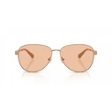 Michael Kors Biarritz Unisex Sunglasses MK1160-190073 — Rose Gold Metal Frame, Brown Lens (59/14/145)