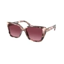 Michael Kors Acadia Women's Sunglasses MK2199-39468H (55/17/135) Brown Tortoise Acetate Frame, Red/Multicolored Lenses