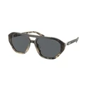 Michael Kors Zurich Men's Sunglasses MK2219U 394287 - Brown Tortoise Acetate Frame, Grey Lenses, 57/18/145 mm