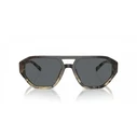 Michael Kors Zurich Men's Sunglasses MK2219U 394287 - Brown Tortoise Acetate Frame, Grey Lenses, 57/18/145 mm