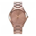 Γυναικείο Ρολόι Michael Kors Mk3418 (40mm) Μεταλλικό Μπρασελέ Καφέ