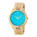 Γυναικείο Ρολόι Michael Kors Mk3492 (42mm) Μεταλλικό Μπρασελέ Χρυσό