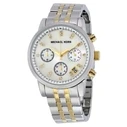 Γυναικείο Ρολόι Michael Kors Mk5057 (36mm) Μεταλλικό Μπρασελέ Ασημί / Χρυσό
