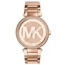 Γυναικείο Ρολόι Michael Kors Mk5865 (39mm) Μεταλλικό Μπρασελέ Ροζ Χρυσό