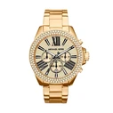 Γυναικείο Ρολόι Michael Kors Mk6095 (42mm) Μεταλλικό Μπρασελέ Χρυσό