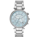Γυναικείο Ρολόι Michael Kors Mk6104 (39mm) Μεταλλικό Μπρασελέ Ασημί