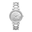Γυναικείο Ρολόι Michael Kors Mk6424 (39 mm) Μεταλλικό Μπρασελέ Ασημί
