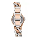 Michael Kors Women's Quartz Watch MK6843 (34mm) – Grey Dial, Pink Stainless Steel Bracelet