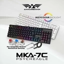 Gaming Πληκτρολόγιο Armaggeddon Mechanical Hot-Swap 12Fx Backlight Blue Switch Mka-7C 2024 Black Clicky