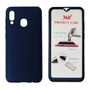 Θήκη Κινητού Powertech Body 360° με για Samsung A20, μπλε