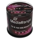CD-R MediaRange 52x 700MB/80min Cake 100τμχ