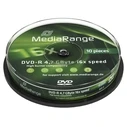 DVD-R MediaRange 4.7GB, 16x, 10τμχ Cake box