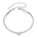 Βραχιόλι Bamoer Msb022 με Μοϊσσανίτη, Ασήμι 925, Ασημί