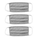 Μάσκα προστασίας βαμβακερή MSK-0007, επαναχρησιμοποιούμενη, γκρι, 3τμχ