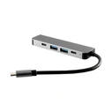 Docking Station NSP N16 5 σε 1 (8340239) Type-C σε HDMI 4K με 2 θύρες USB 3.0+2.0, PD 3.0 και Type-C 3.0 Γκρι